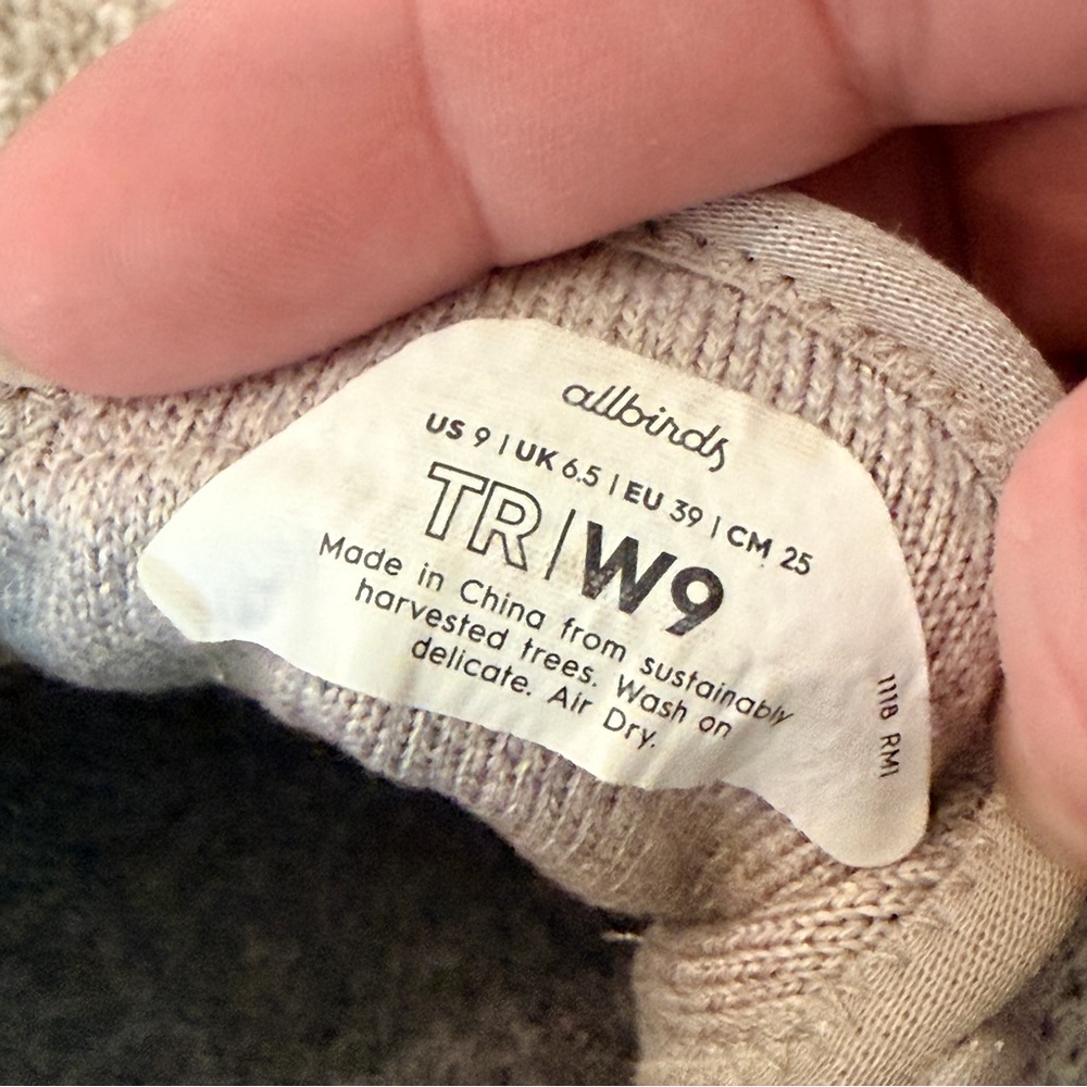 Allbirds Women’s Tree Runners Gray Running Shoes Sneakers Size 9 Natural - Picture 8 of 9